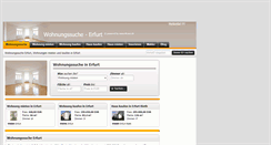 Desktop Screenshot of erfurt-wohnungssuche.de